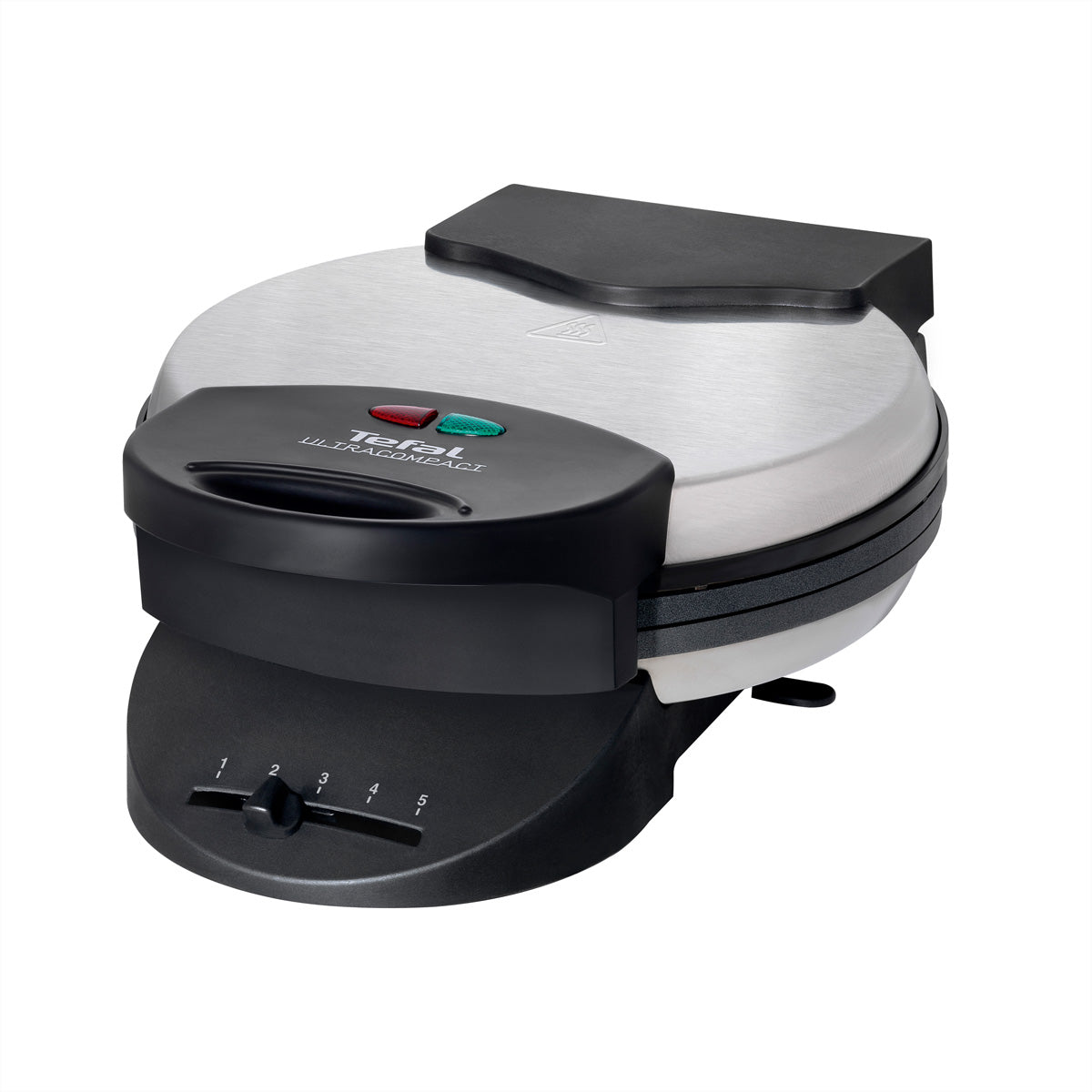 Tefal Waffeleisen – 5 Waffeln, Herzform, 1000 W, Antihaftbeschichtet – Schwarz/Edelstahl