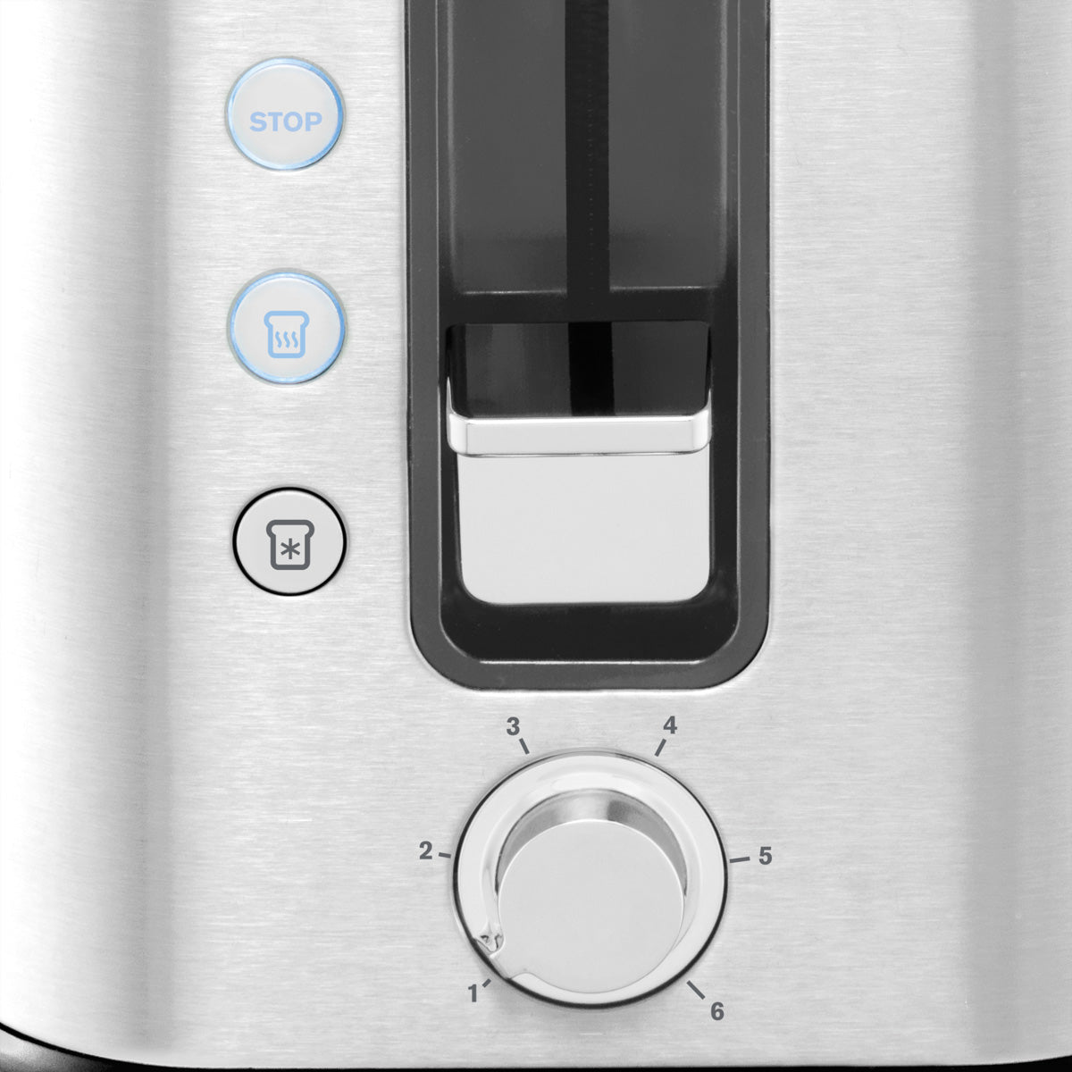 Krups Toaster Control Line – 2 Scheiben, 6 Bräunungsstufen, 850 W – Edelstahl