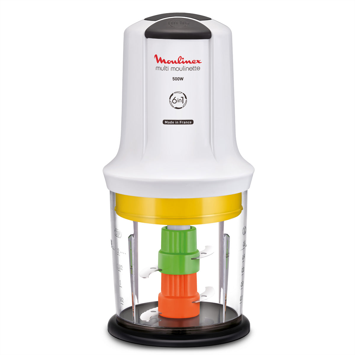 Moulinex Multimoulinette XXL 6in1 Standmixer – 500 ml, 500 W, 2 Geschwindigkeiten – Weiss