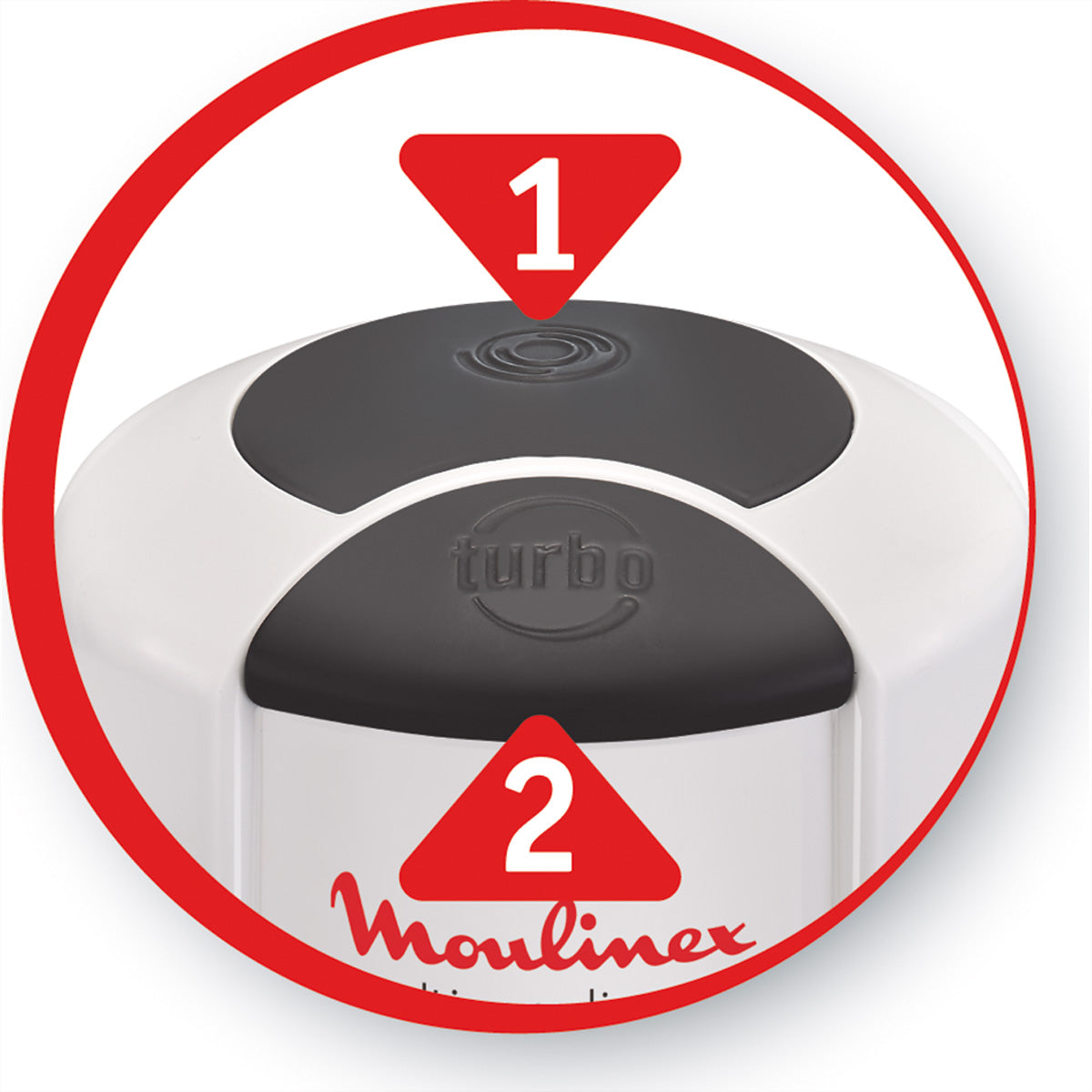 Moulinex Multimoulinette XXL 6in1 Standmixer – 500 ml, 500 W, 2 Geschwindigkeiten – Weiss
