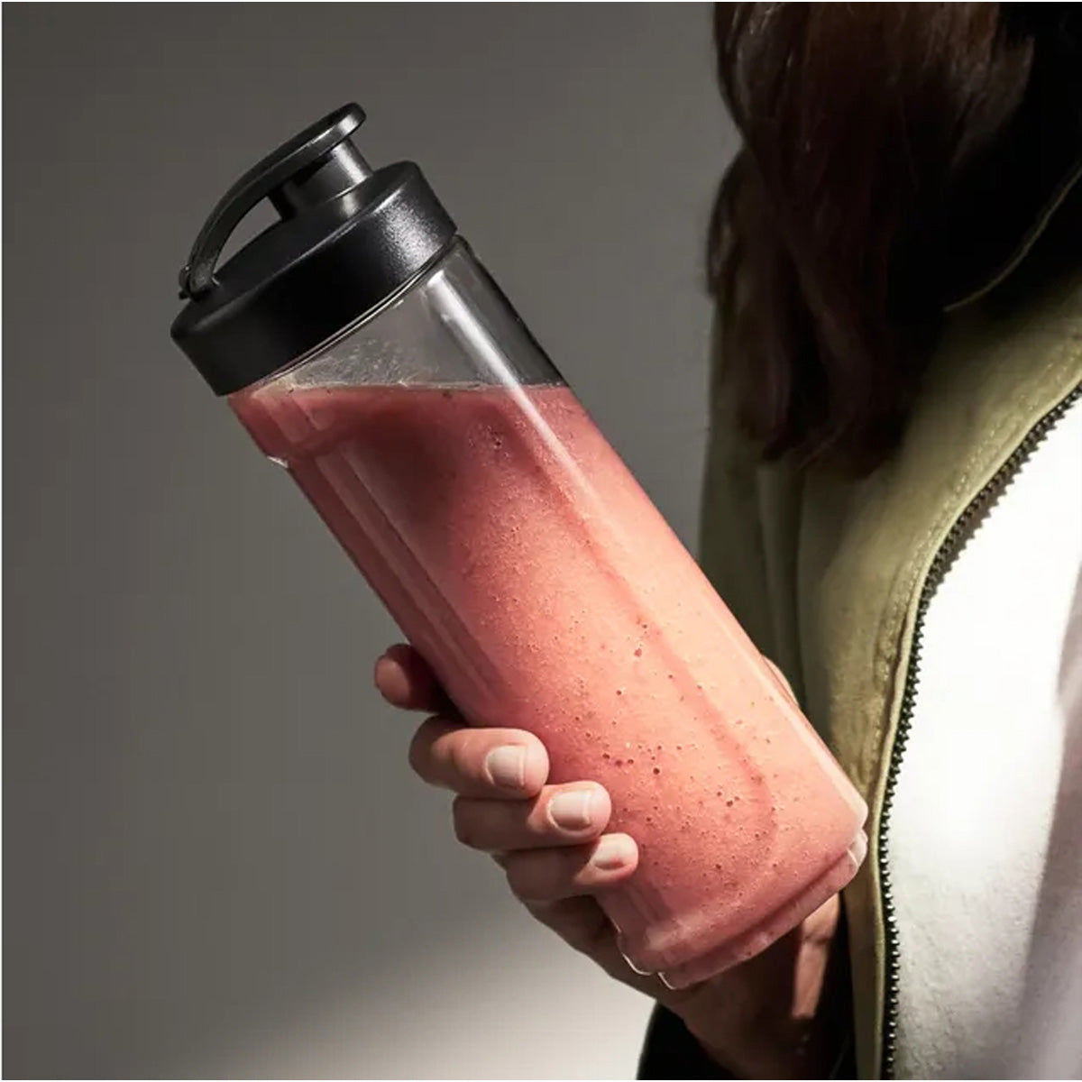 WMF Smoothie-Mixer kult X Mix & Go – 0,6 l, 300 W, To-Go – silber/schwarz