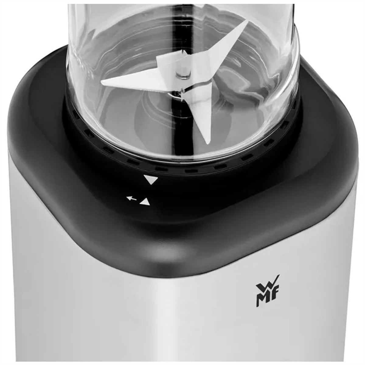 WMF Smoothie-Mixer kult X Mix & Go – 0,6 l, 300 W, To-Go – silber/schwarz