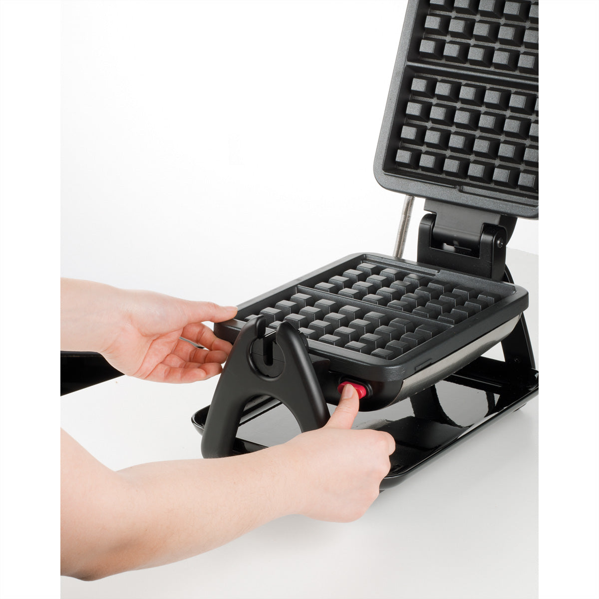 Tefal Waffeleisen WM755DCH – 2 Waffeln, 4in1 (Waffel/Toast/Panini/Grill), 1'200 W – Schwarz/Edelstahl