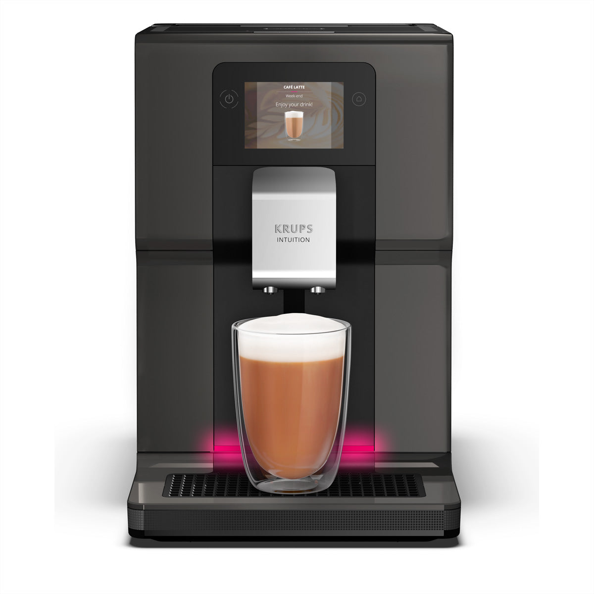 Krups Intuition Preference EA872B10 Kaffeevollautomat – 3 l, 250 g Bohnenbehälter, One-Touch Cappuccino-System