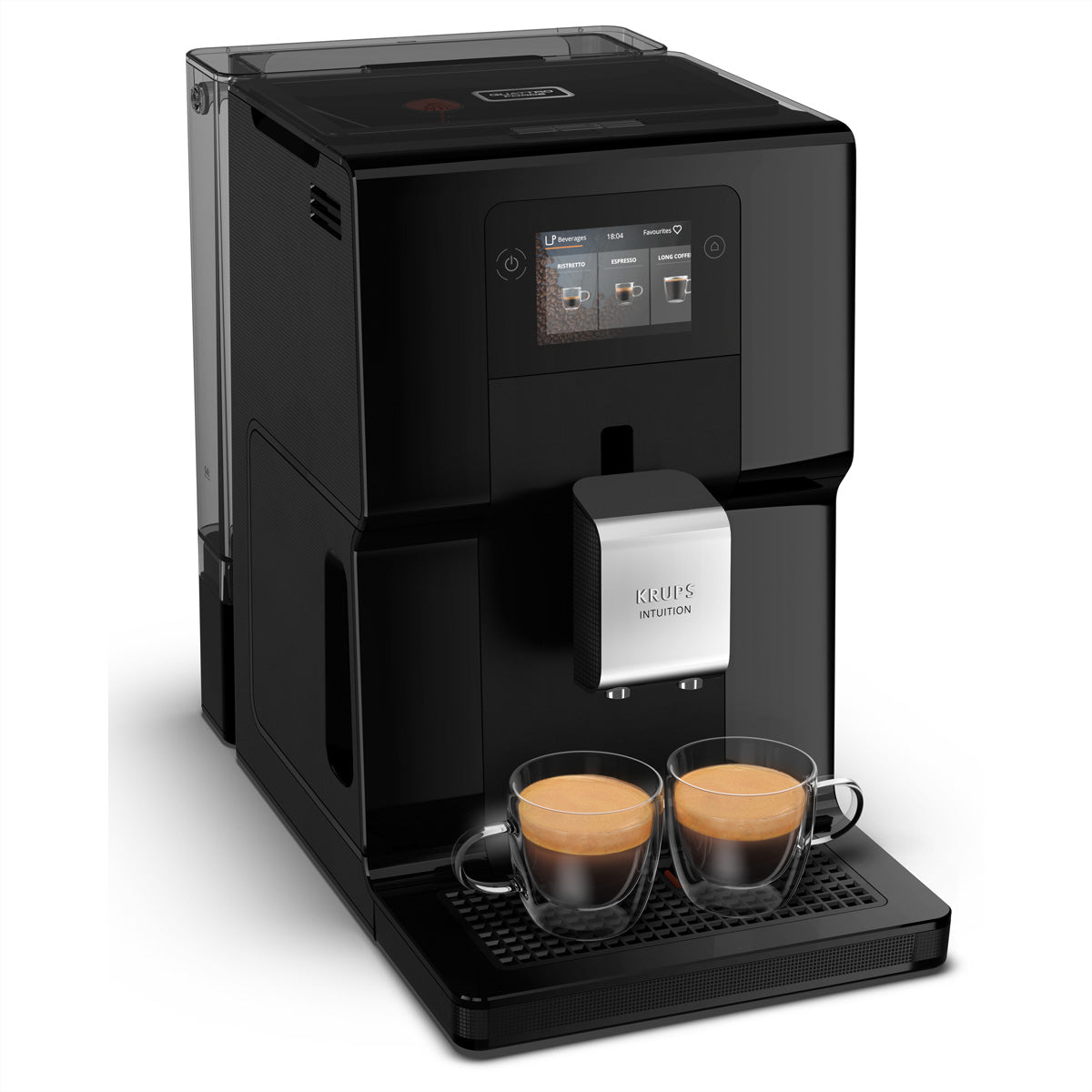 Krups EA873810 Kaffeevollautomat – 3 l, One Touch Cappuccino-System, schwarz, 40,5 × 36,5 × 24,5 cm
