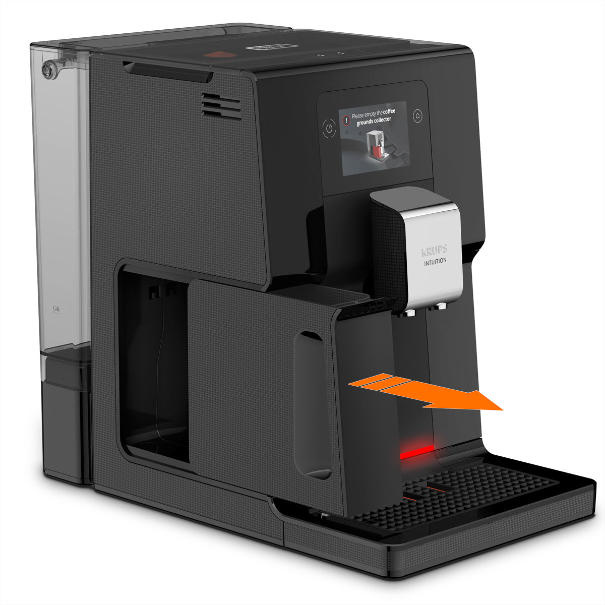 Krups EA873810 Kaffeevollautomat – 3 l, One Touch Cappuccino-System, schwarz, 40,5 × 36,5 × 24,5 cm