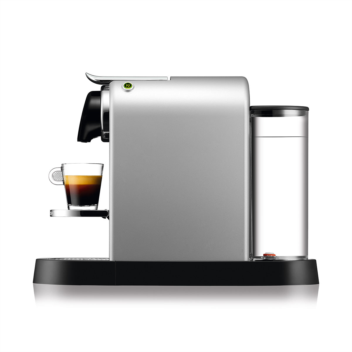 Krups CitiZ XN741BCH Kapselmaschine – für Nespresso, silber, 37,2 × 13 × 27,8 cm
