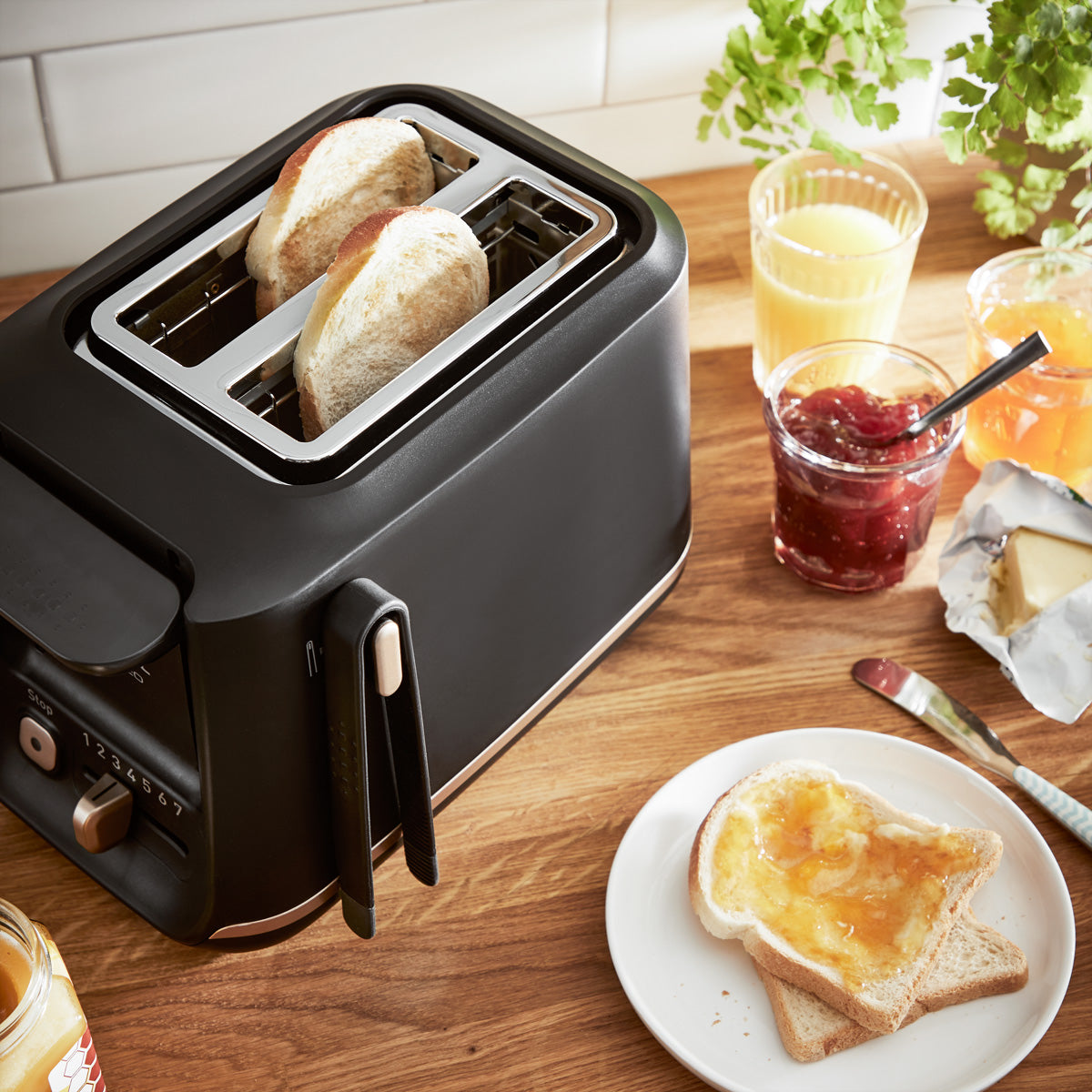 Tefal Toaster Includeo TT533811 – 2 Scheiben, 7 Bräunungsstufen, 850 W – schwarz