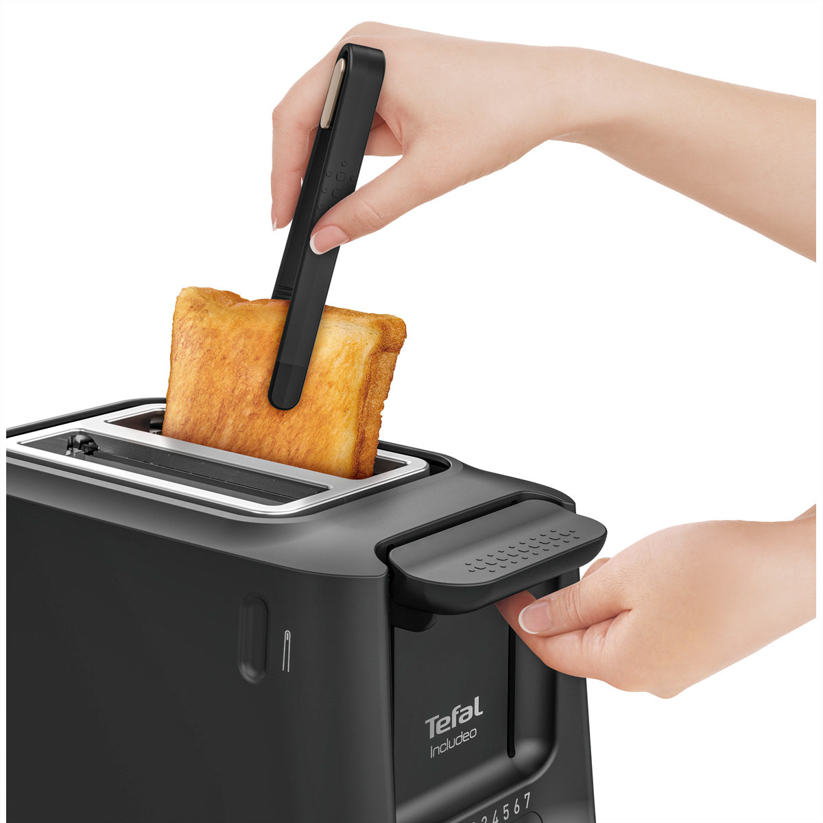 Tefal Toaster Includeo TT533811 – 2 Scheiben, 7 Bräunungsstufen, 850 W – schwarz