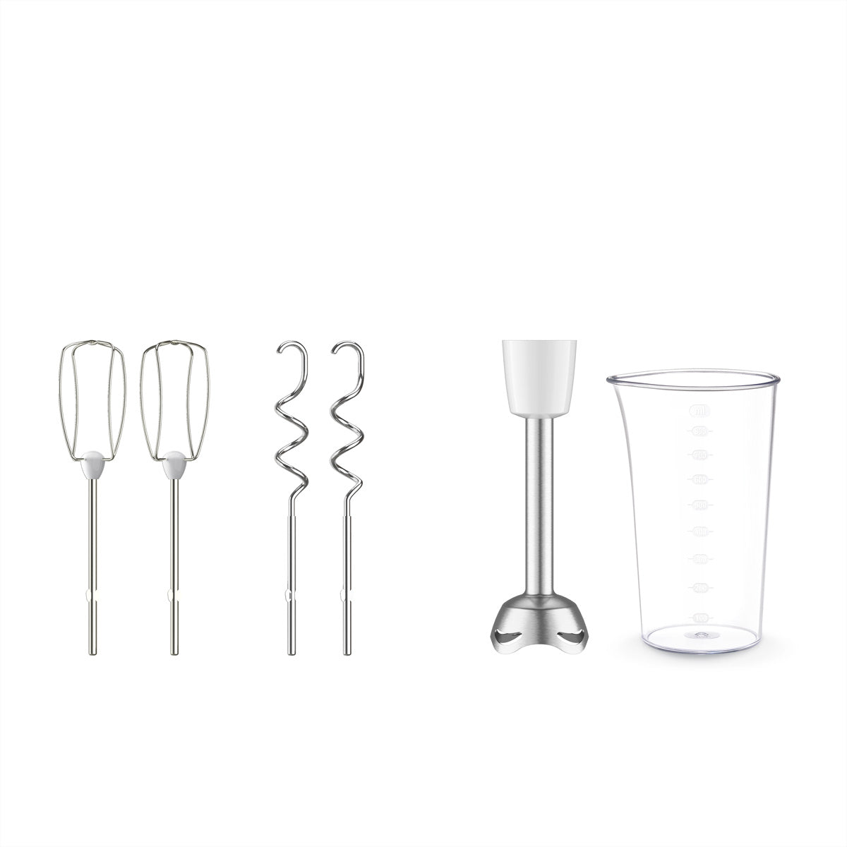 Moulinex Handmixer HM462110 – 500 W, Turbo-Funktion – Weiss