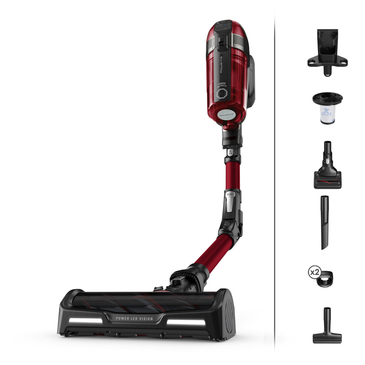 Rowenta Akkustaubsauger RH98A9WO, 2-in-1 – 45 min, 150 AW, Behälter 0,9 l