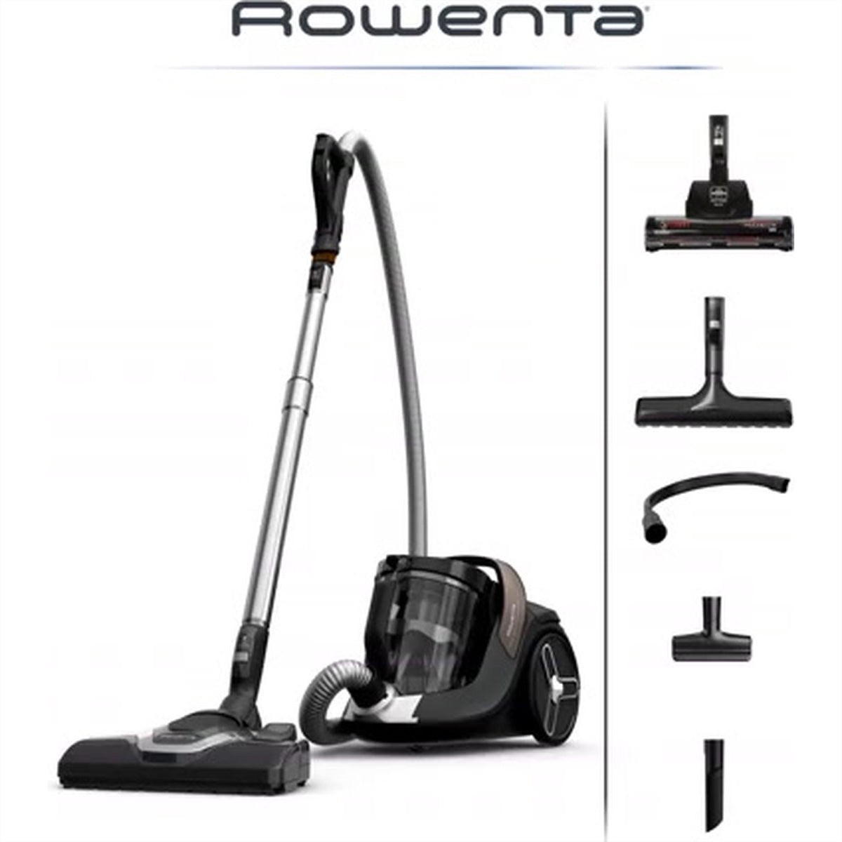 Rowenta Green Force Cyclonic Effitech Total Clean Bodenstaubsauger – beutellos, 500 W, 2,5 l