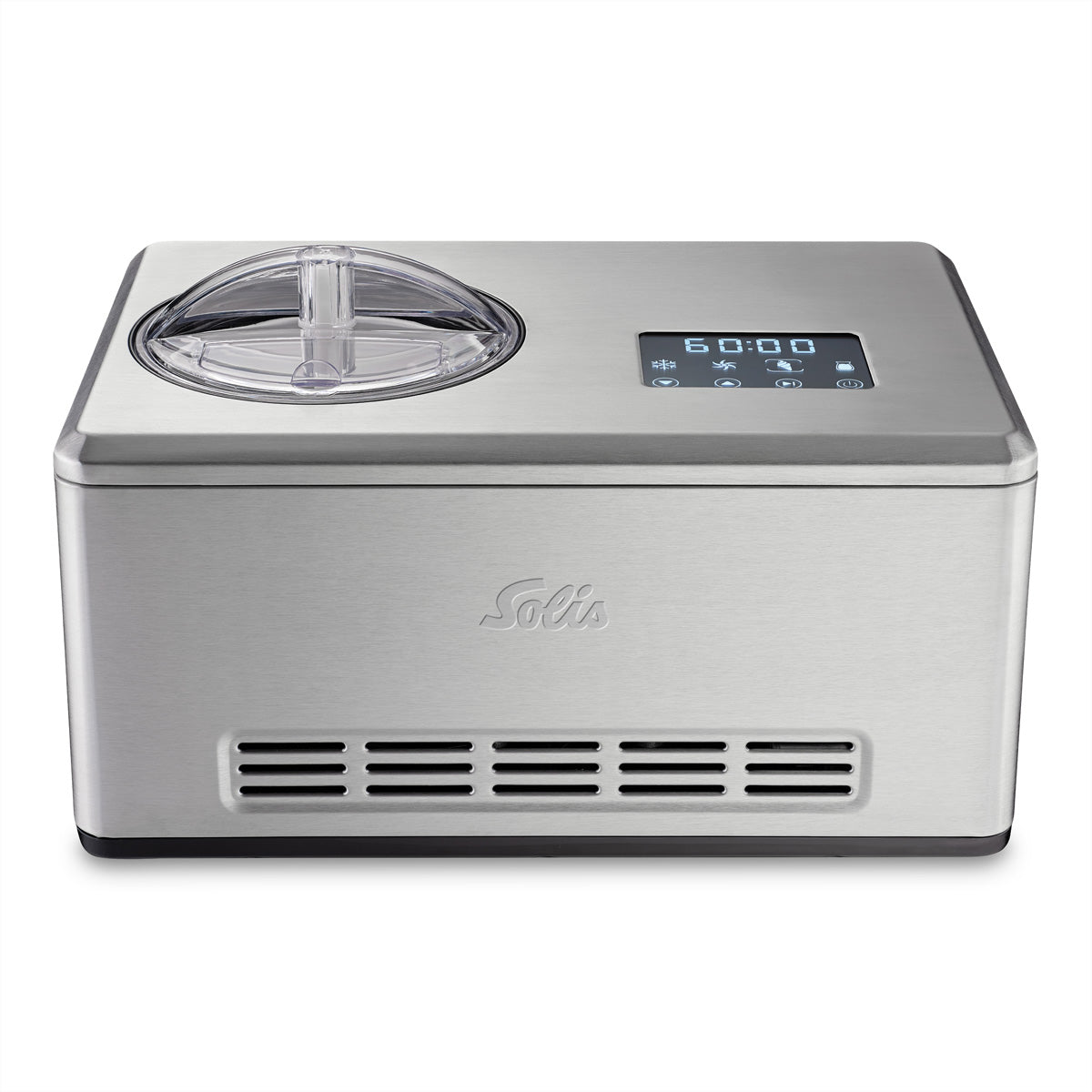 Solis Gelateria Pro Touch 8502 – 1,8 l, Glacé & Sorbet, 200 W – Edelstahl