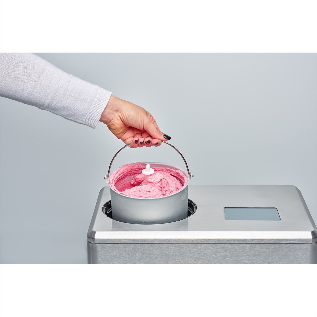 Solis Gelateria Pro Touch 8502 – 1,8 l, Glacé & Sorbet, 200 W – Edelstahl