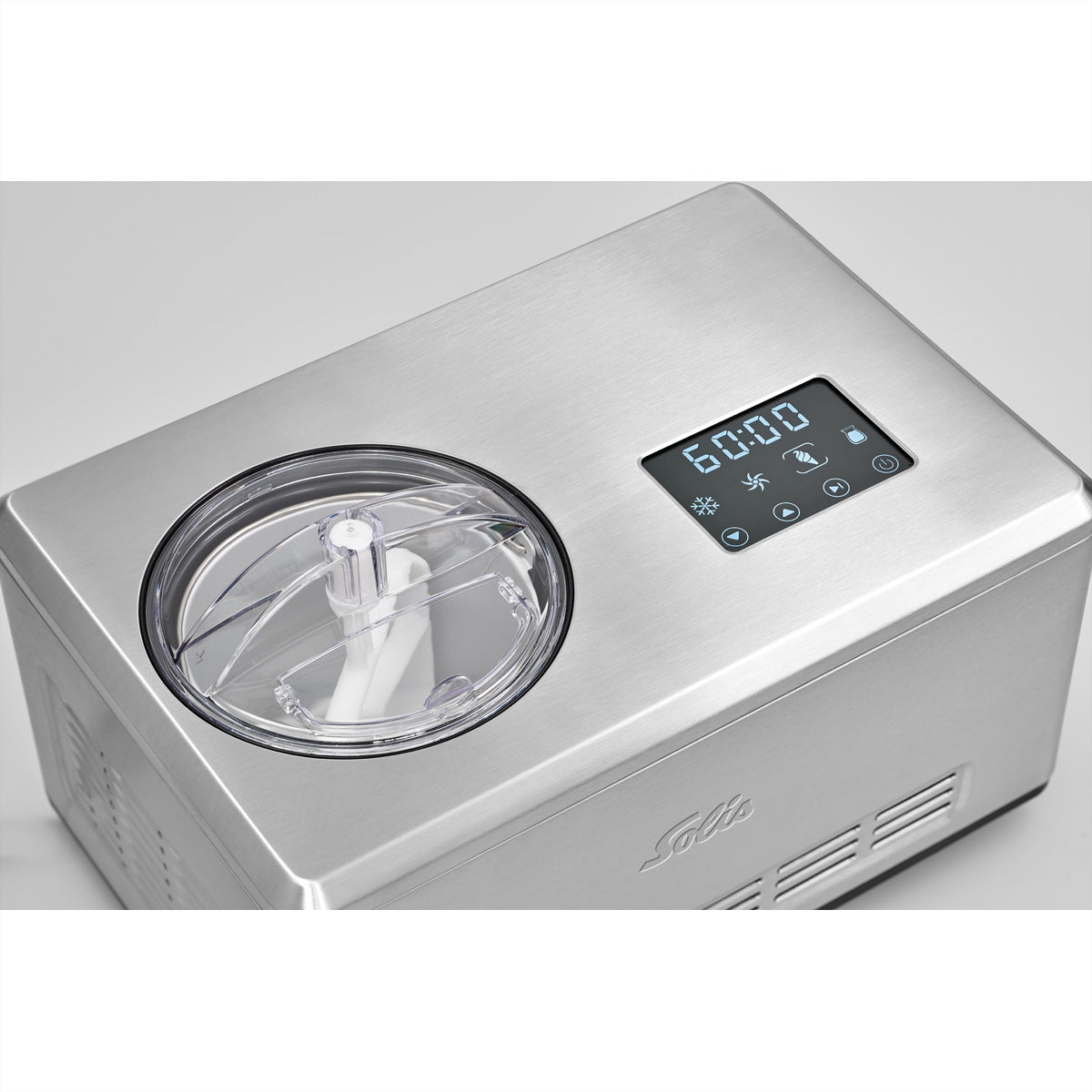 Solis Gelateria Pro Touch 8502 – 1,8 l, Glacé & Sorbet, 200 W – Edelstahl
