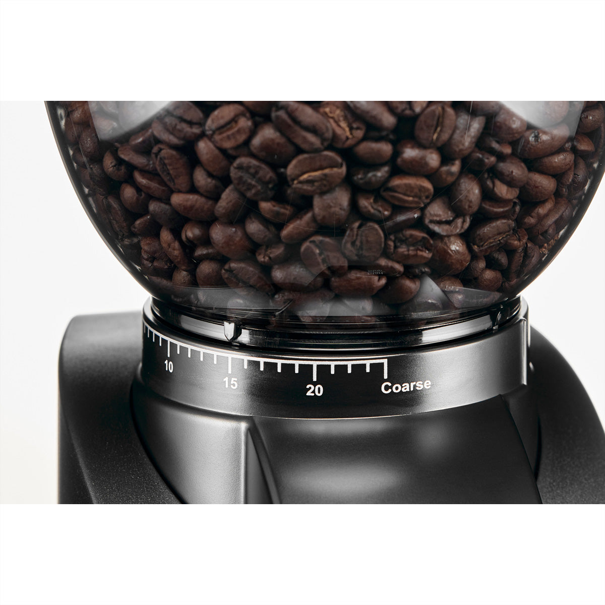 Solis Kaffeemühle 1662 – 300 g, Kegelmahlwerk, 135 W – Schwarz/Silber