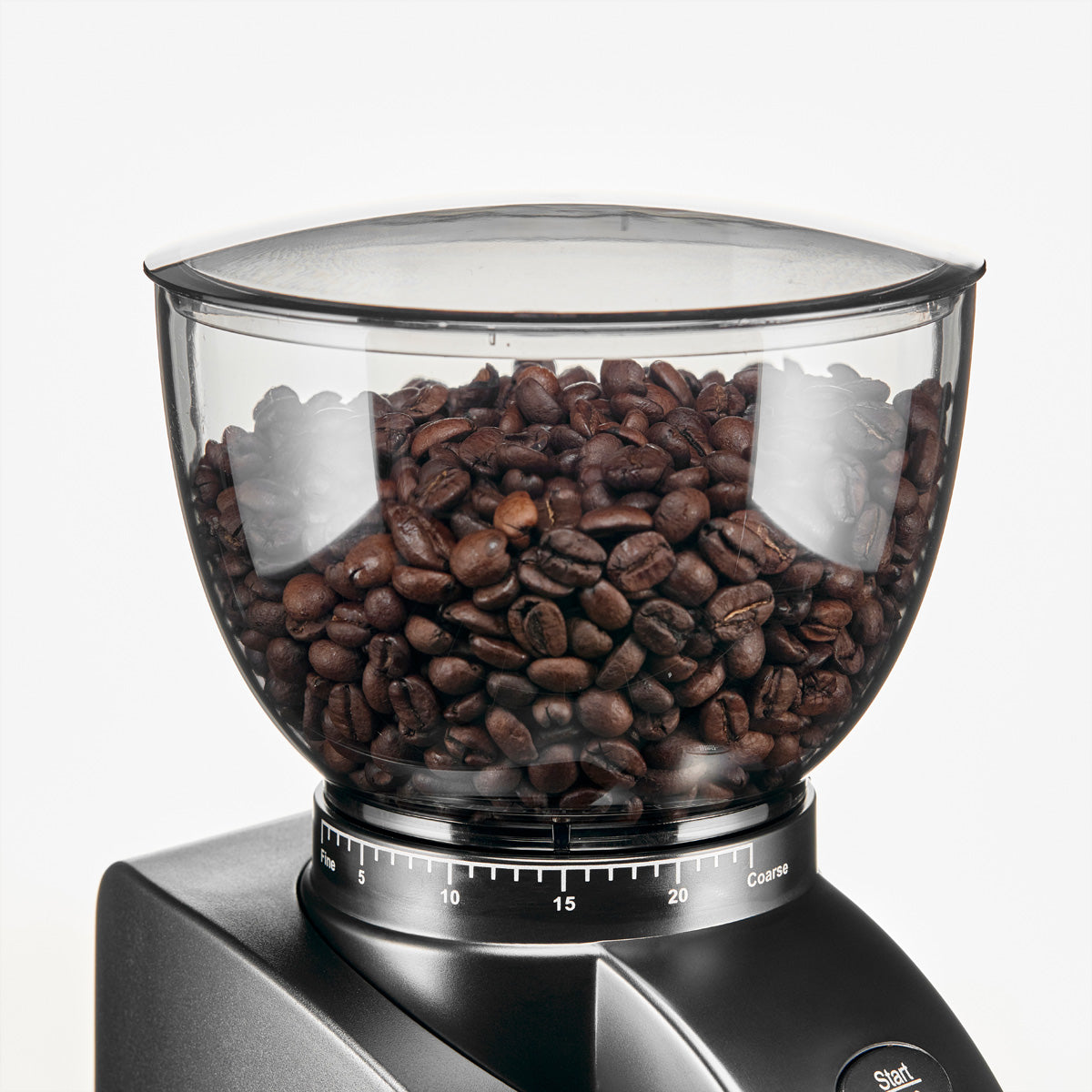 Solis Kaffeemühle 1662 – 300 g, Kegelmahlwerk, 135 W – Schwarz/Silber