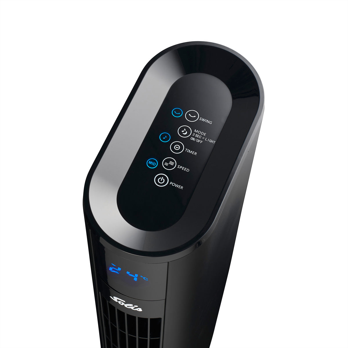 Solis Turmventilator Easy Breezy 757 – 50 W, 3 Stufen, oszillierend, Timer, Fernbedienung, 44,8 dB
