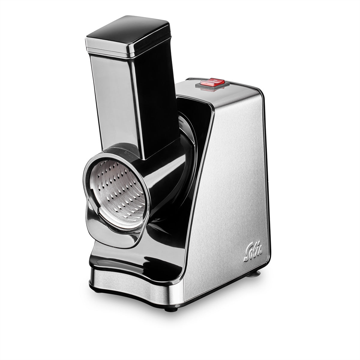 Solis Reibschnitzler Slice & More 8401 – 350 W, 5 Zylinder – schwarz/edelstahl