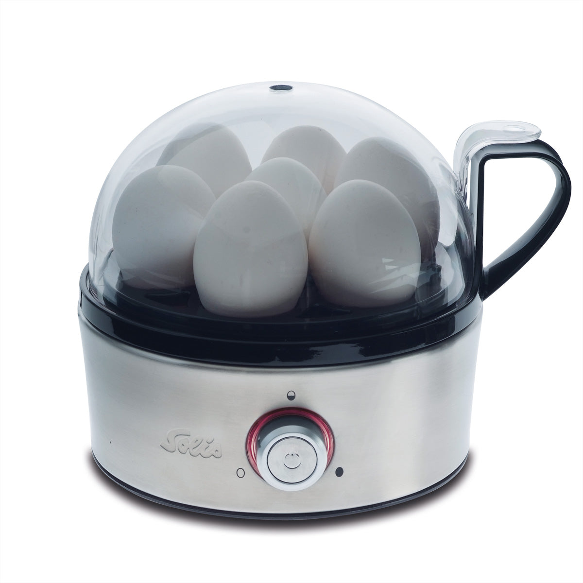 Solis Eierkocher V2 SEV Typ 8272 – 7 Eier, 400 W, Abschaltautomatik – Silber/Edelstahl