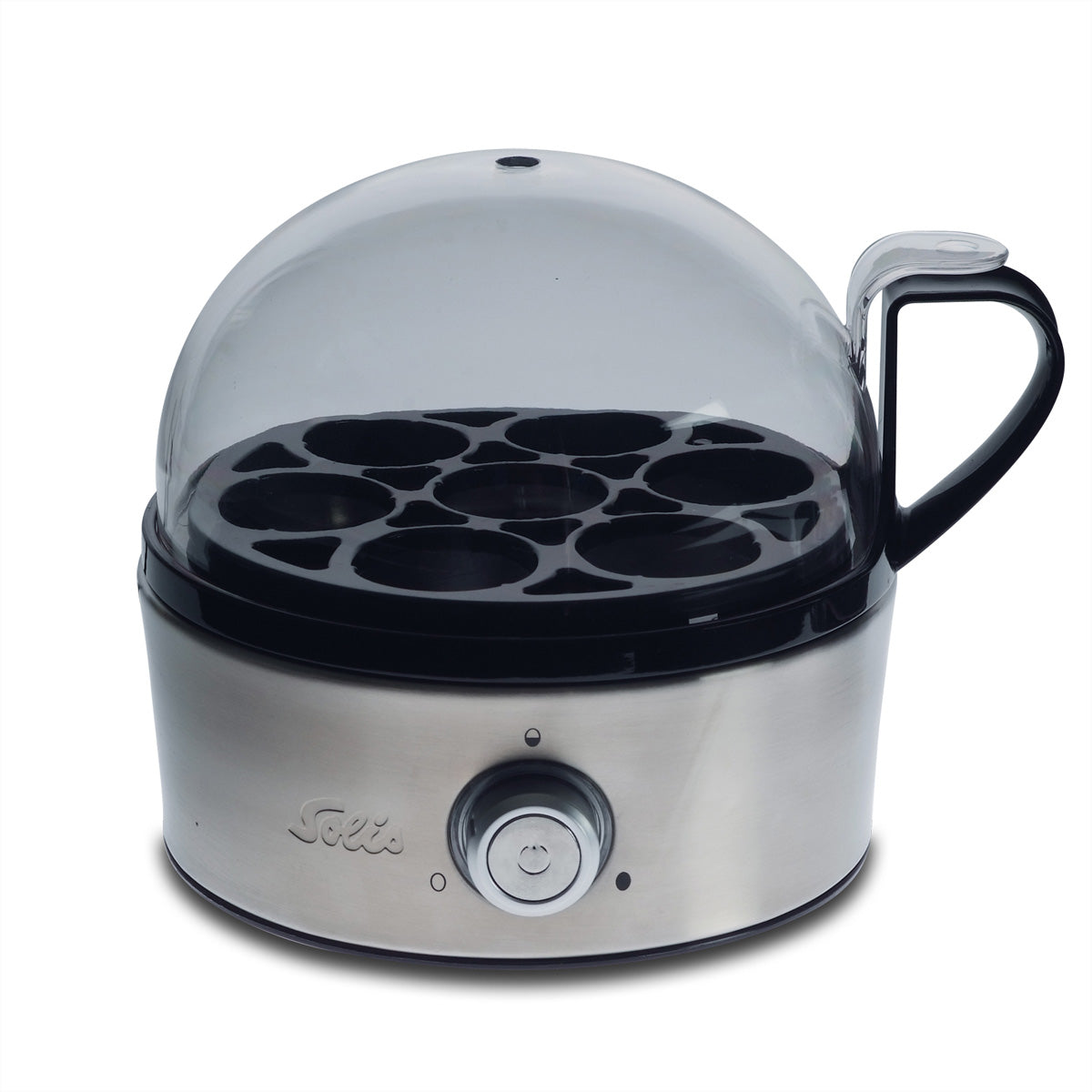 Solis Eierkocher V2 SEV Typ 8272 – 7 Eier, 400 W, Abschaltautomatik – Silber/Edelstahl