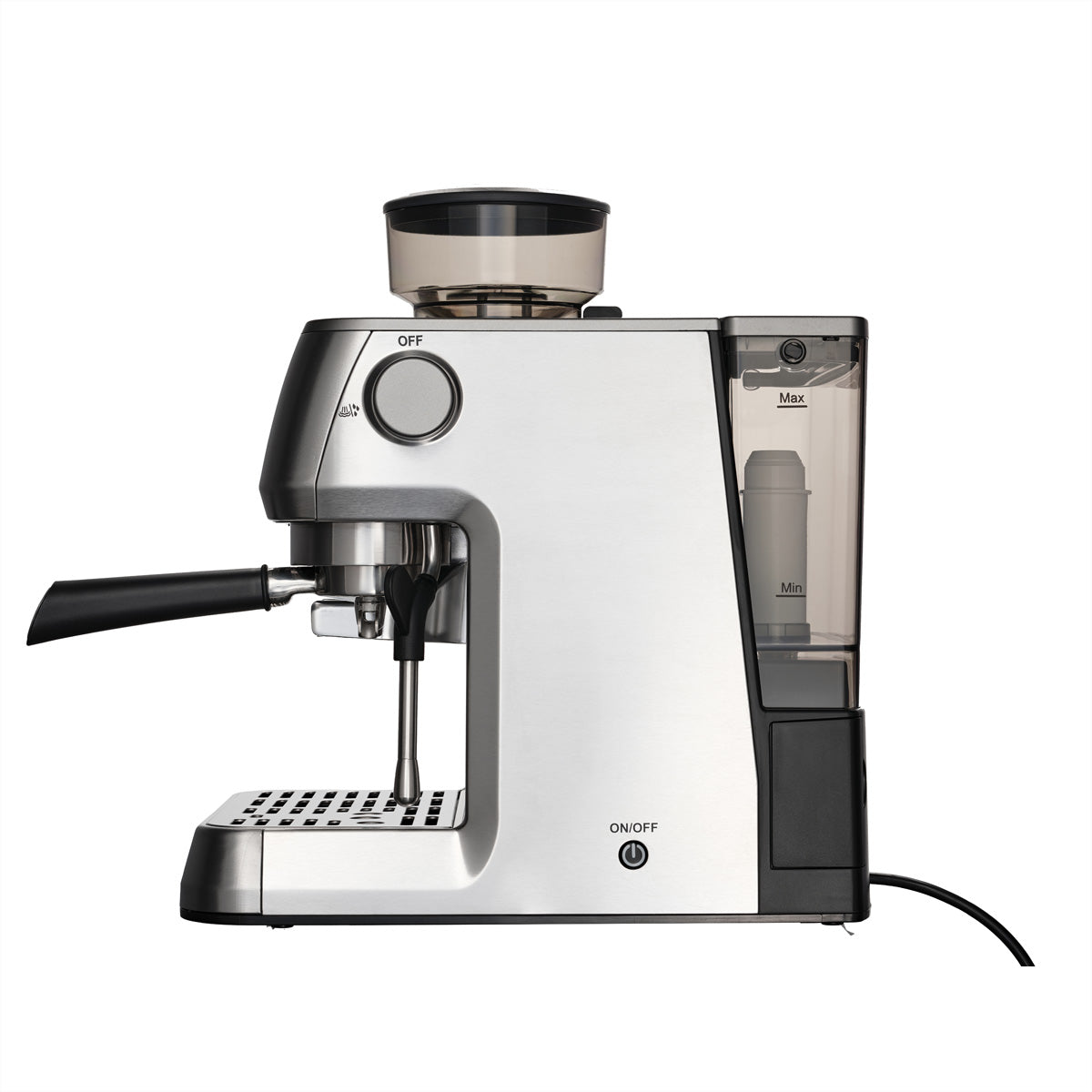 Solis Perfetta 1019 Kaffeevollautomat – 2,6 l, 16 bar, Milchaufschäumer, Silber