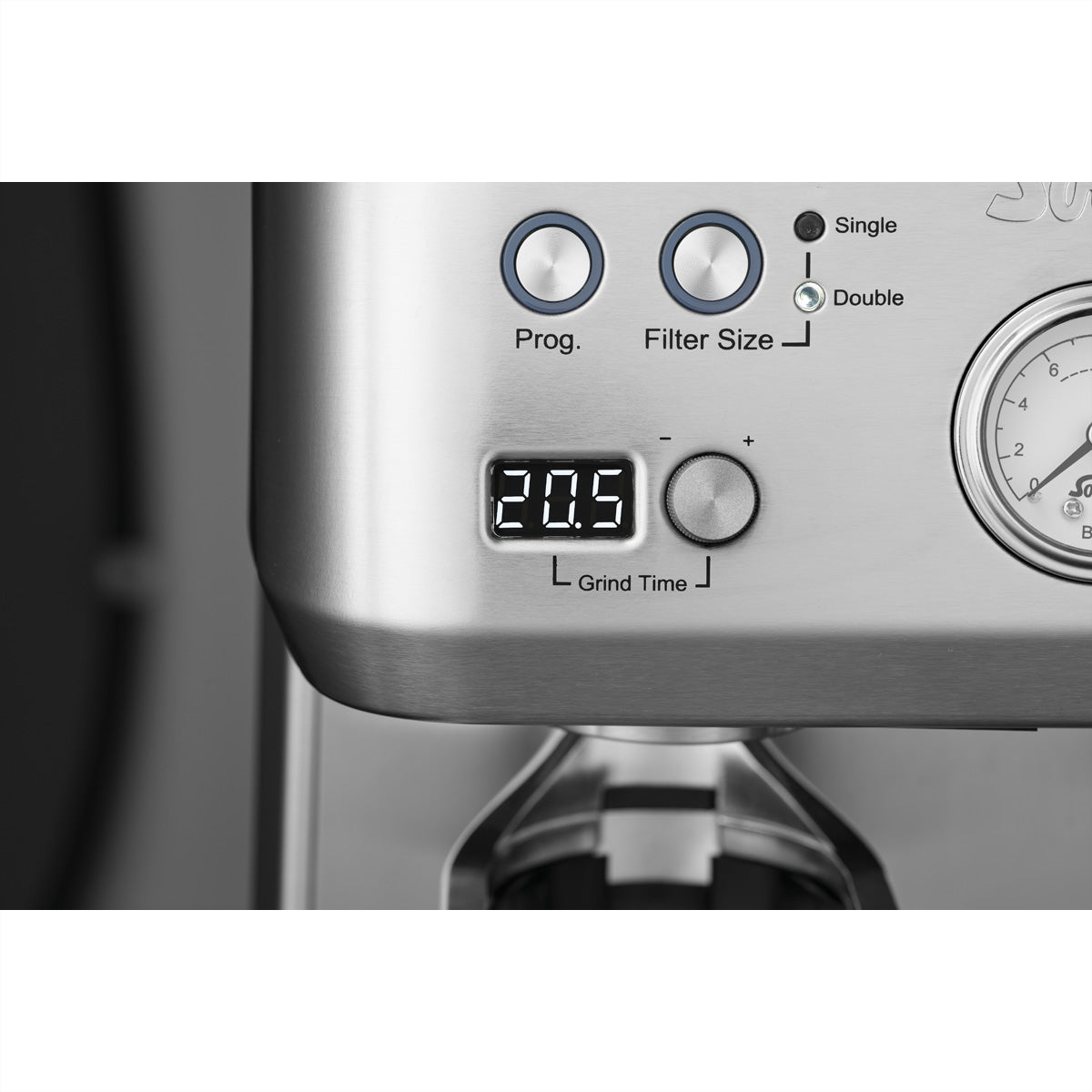 Solis Perfetta 1019 Kaffeevollautomat – 2,6 l, 16 bar, Milchaufschäumer, Silber