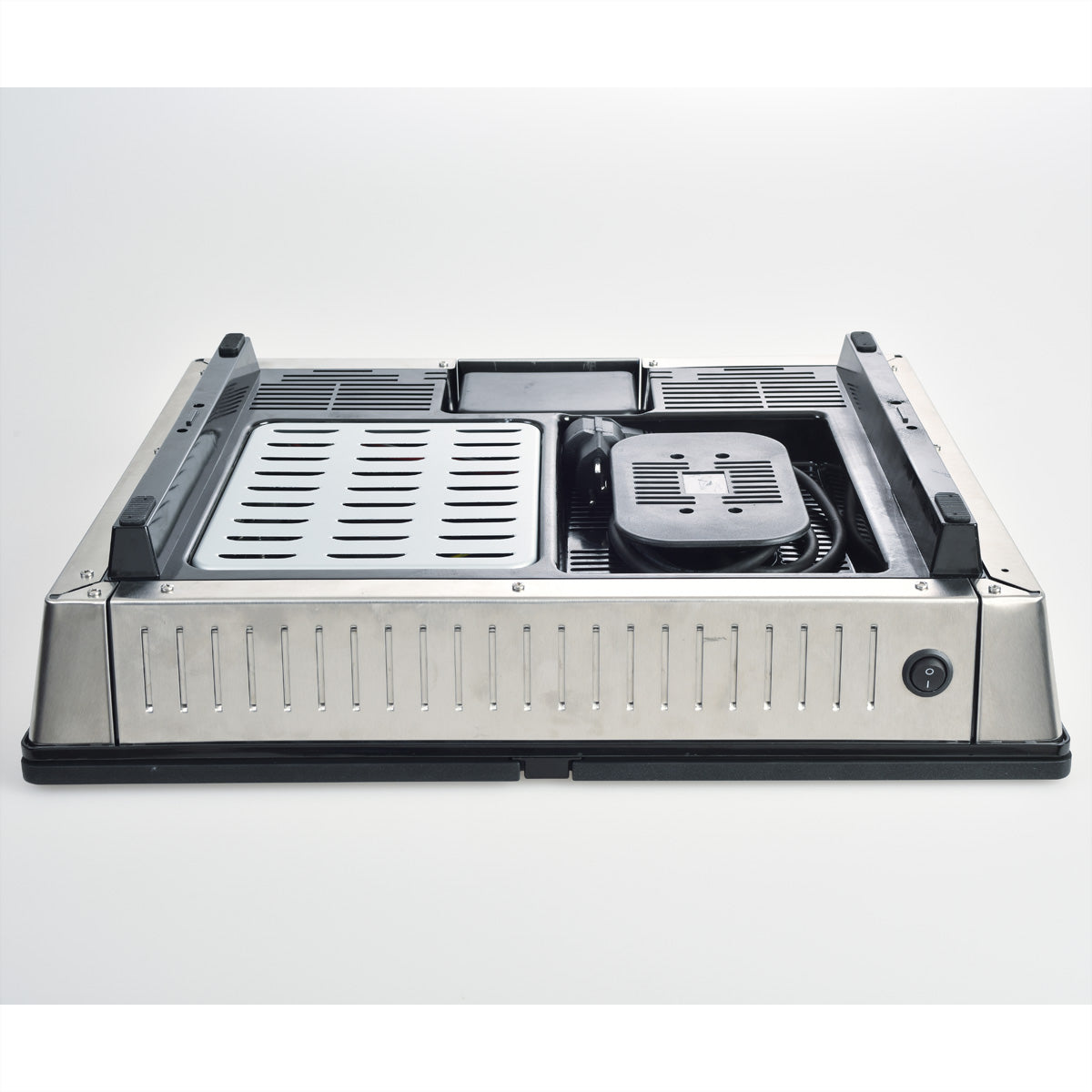 Solis Tischgrill Deli 7951 – 20 × 32 cm Grillfläche, 2 Zonen, 2200 W – Edelstahl