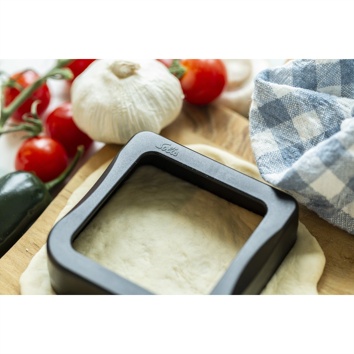 Solis Pizzateig-Ausstechform, schwarz, für Solis 5 in 1 Tischgrill
