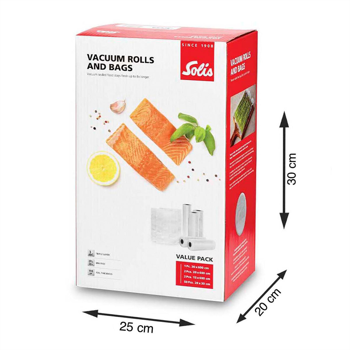 Solis Vakuumierbeutel Value Pack – 20 × 31 cm