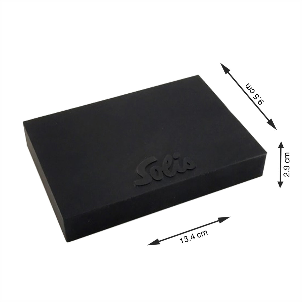 Solis Tassenpodest – 13 × 9 × 2 cm, Silikon, schwarz – für Siebträger-Espressomaschinen