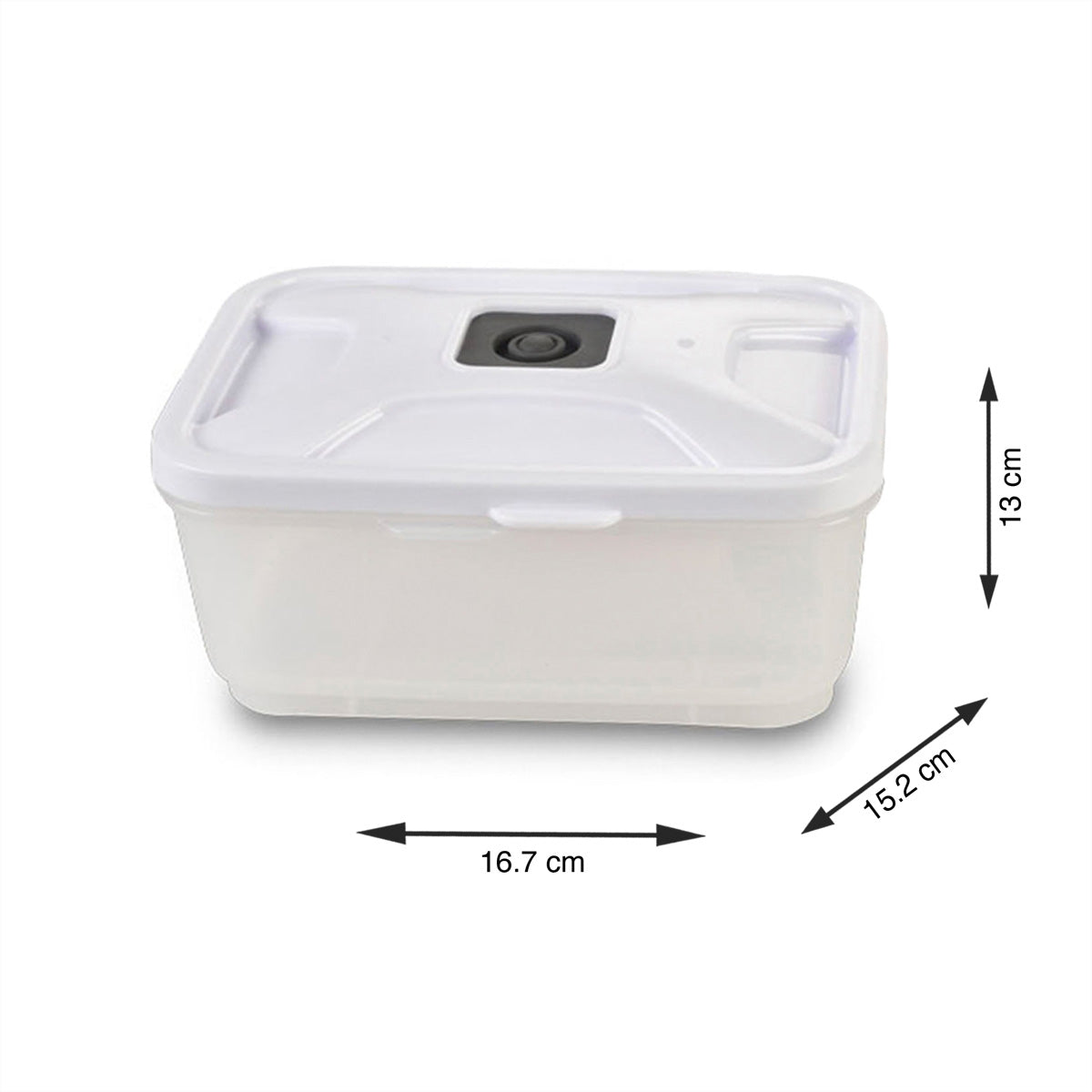 Solis Vakuum-Lunchboxen – 2 × 600 ml, für Vakuumierer, 2 Stk., Kunststoff, transparent