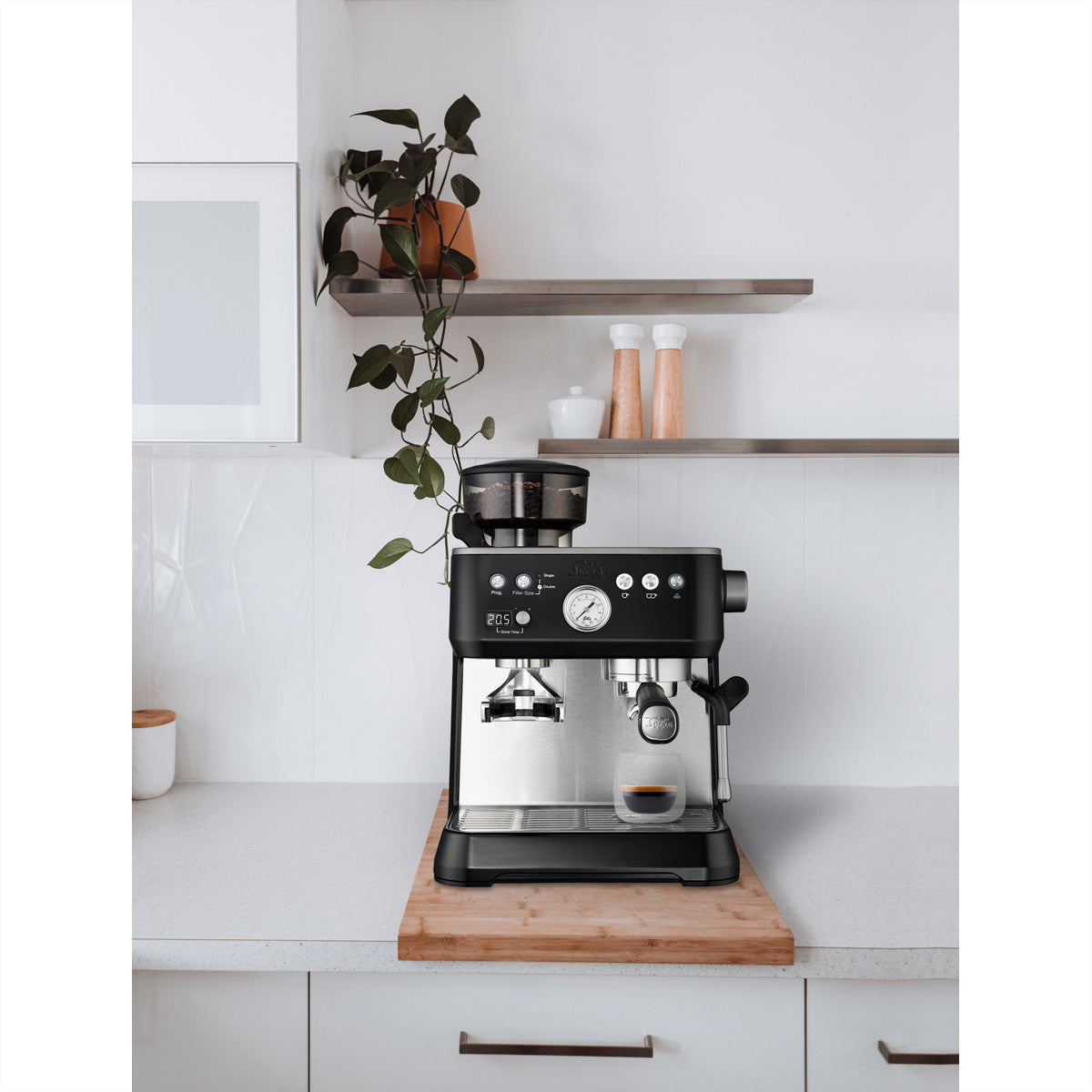 Solis Perfetta 1019 Espressomaschine (Siebträger) – 16 bar, 2,6 l, Dampfdüse, 30,0×40,0×38,0 cm