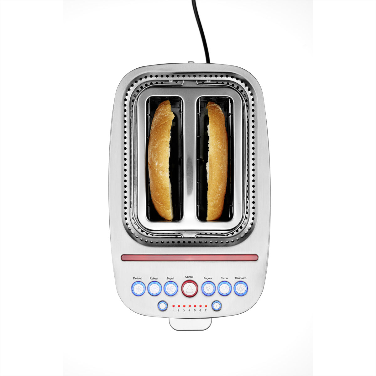 Solis Sandwichtoaster 8003 – 1635 W, 2 Scheiben, 7 Bräunungsstufen – Edelstahl