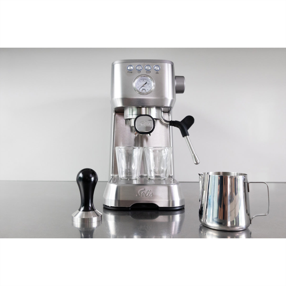 Solis Barista Perfetta+ 1170 Espressomaschine (Siebträger) – 15 bar, 1,7 l, Dampfdüse, 18,7 × 32,1 × 37,2 cm