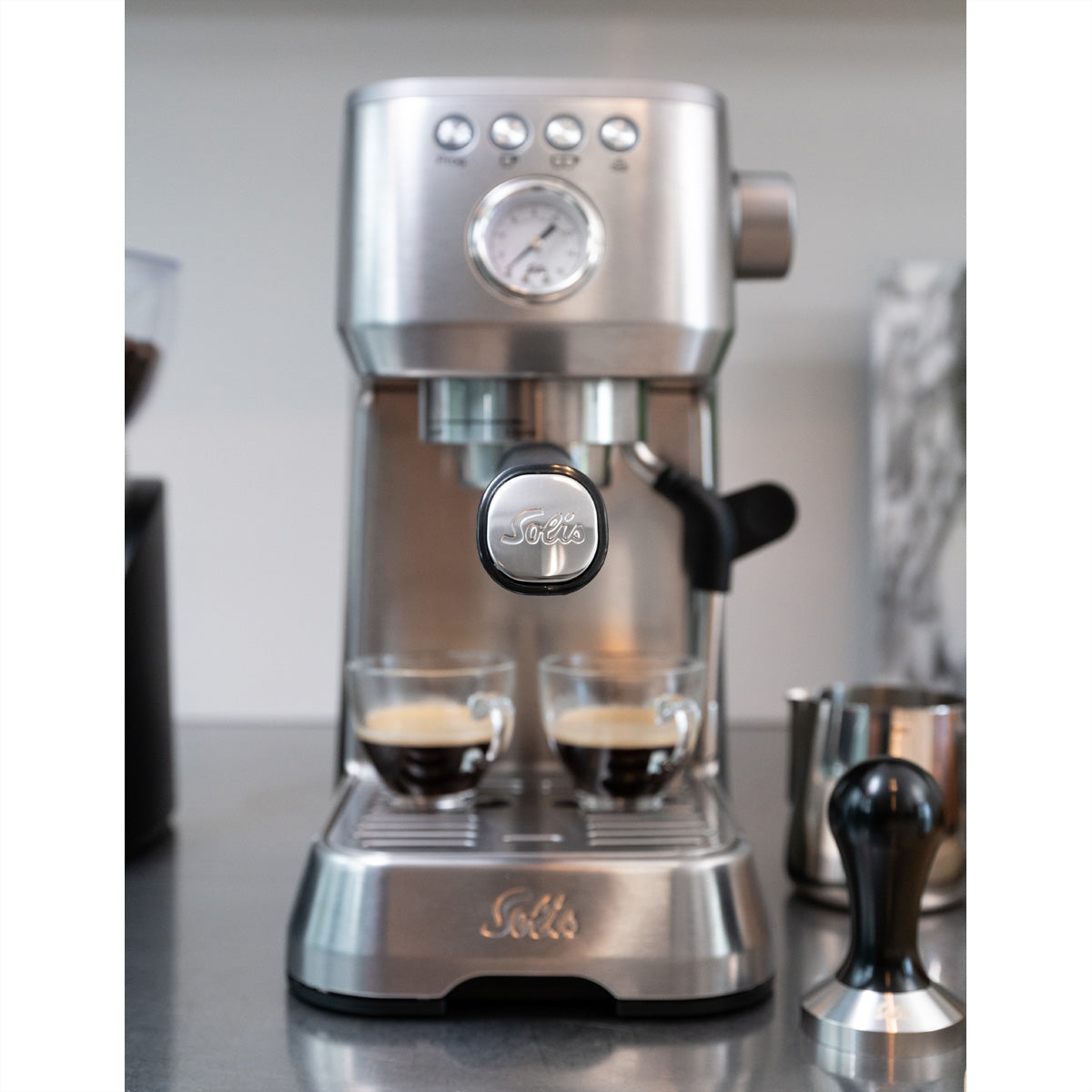 Solis Barista Perfetta+ 1170 Espressomaschine (Siebträger) – 15 bar, 1,7 l, Dampfdüse, 18,7 × 32,1 × 37,2 cm