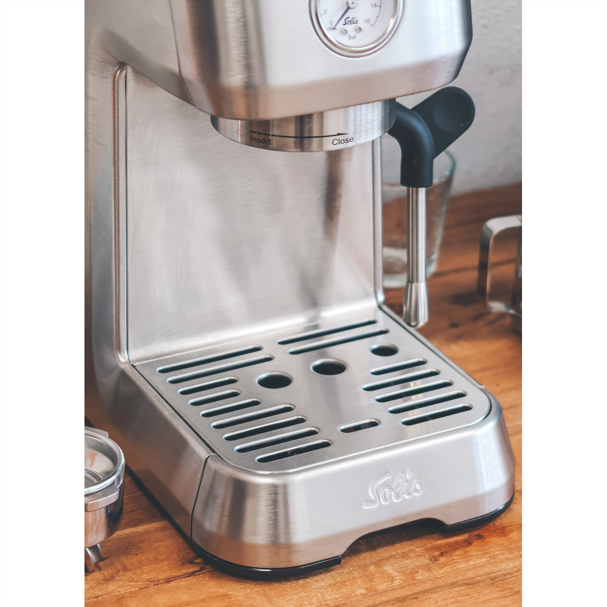 Solis Barista Perfetta+ 1170 Espressomaschine (Siebträger) – 15 bar, 1,7 l, Dampfdüse, 18,7 × 32,1 × 37,2 cm