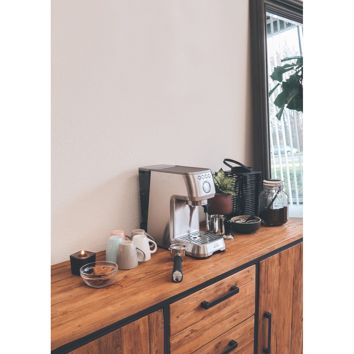 Solis Barista Perfetta+ 1170 Espressomaschine (Siebträger) – 15 bar, 1,7 l, Dampfdüse, 18,7 × 32,1 × 37,2 cm