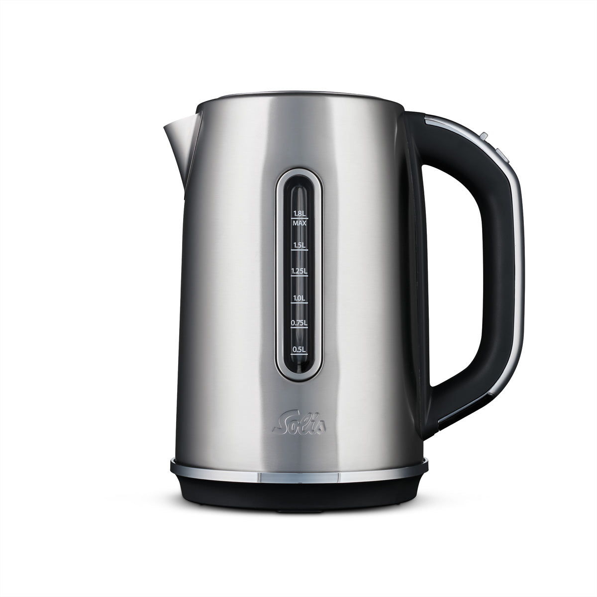 Solis Wasserkocher Flexi Temp SEV 5519 – 1,8 l, Edelstahl, Warmhalten (30 min), 2200 W