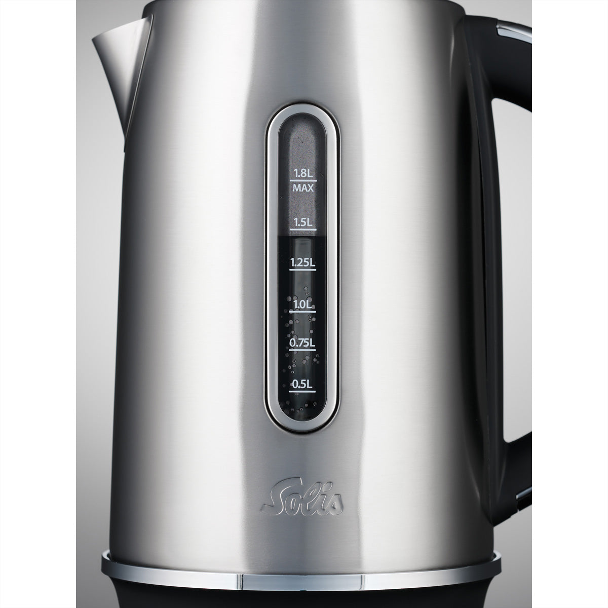 Solis Wasserkocher Flexi Temp SEV 5519 – 1,8 l, Edelstahl, Warmhalten (30 min), 2200 W