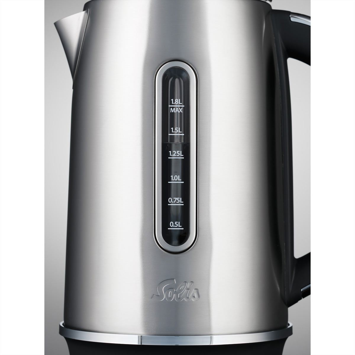 Solis Wasserkocher Flexi Temp SEV 5519 – 1,8 l, Edelstahl, Warmhalten (30 min), 2200 W