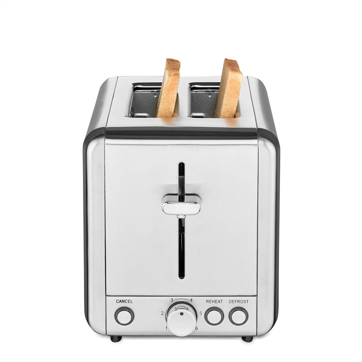 Solis Toaster Steel Typ 8002 – 2 Scheiben, 925 W, Brötchenaufsatz – Edelstahl