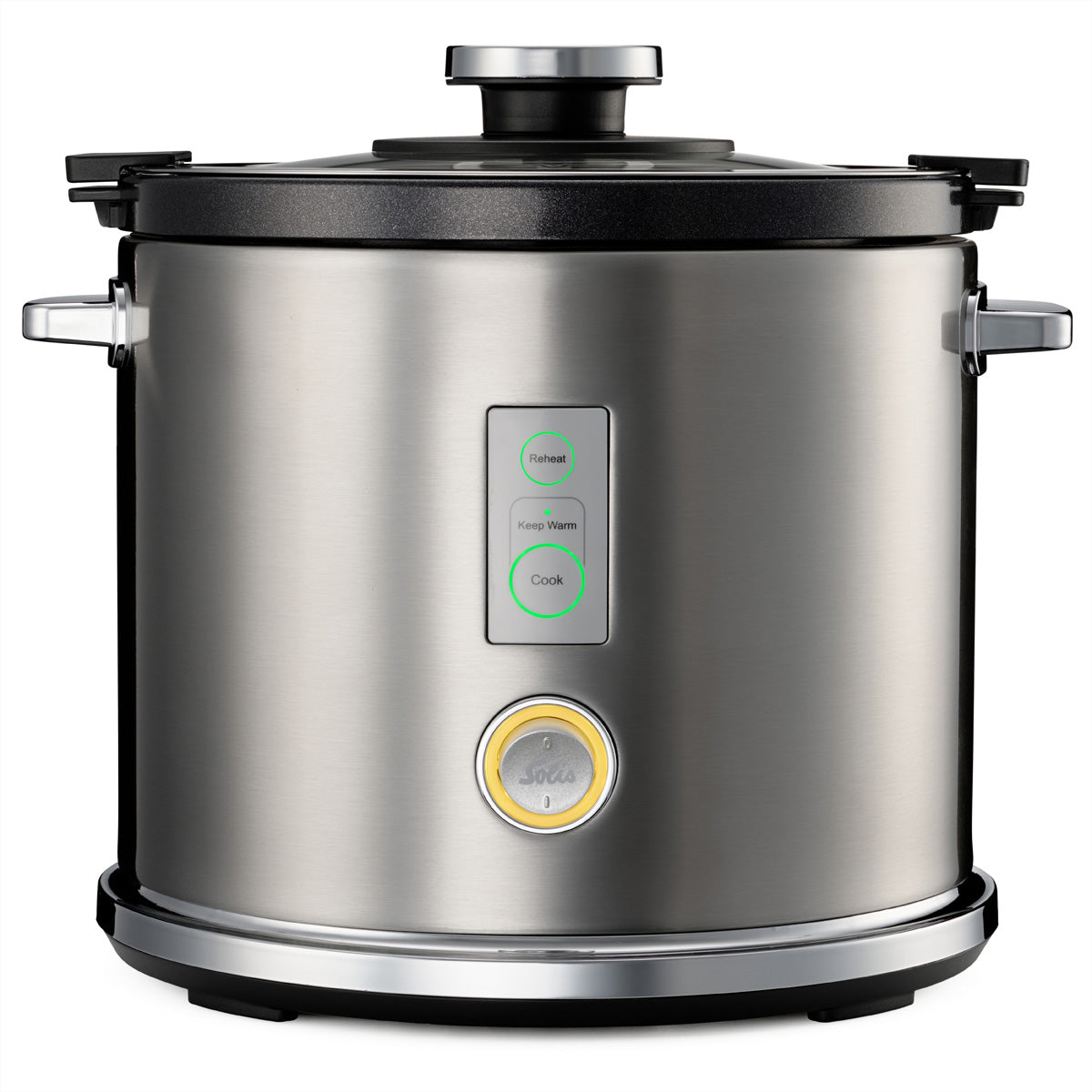 Solis Reiskocher Typ 8162 – 1,2 l, 650 W – Warmhaltefunktion – Grau/Edelstahl