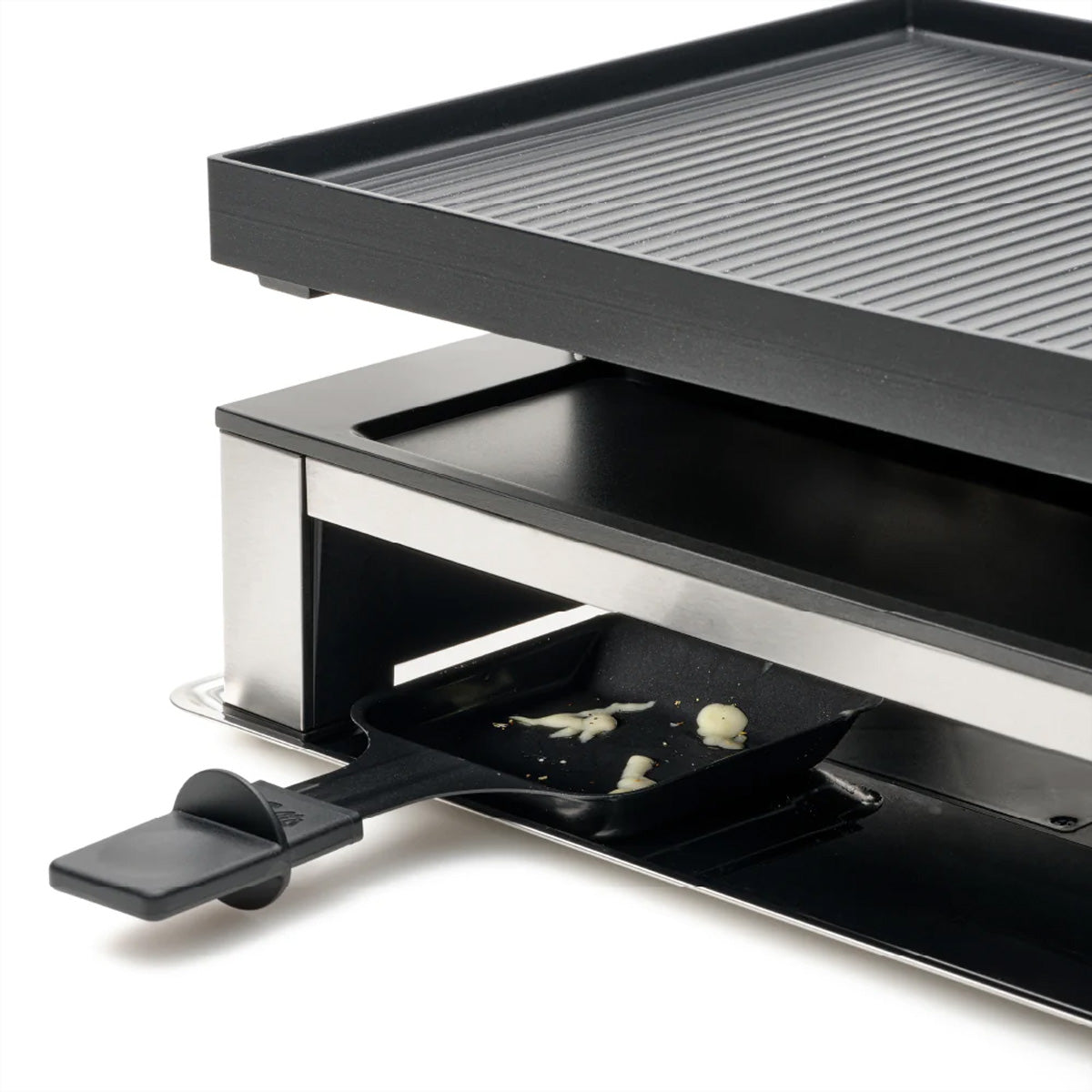 Solis Tischgrill Typ 7911 – 10 Personen, 24×53 cm Grillfläche, 1500 W, keramikbeschichtet – schwarz/edelstahl