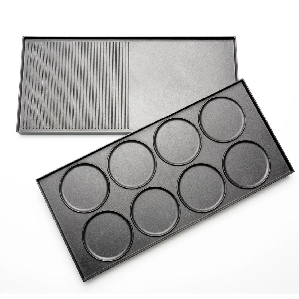 Solis Tischgrill Typ 7911 – 10 Personen, 24×53 cm Grillfläche, 1500 W, keramikbeschichtet – schwarz/edelstahl