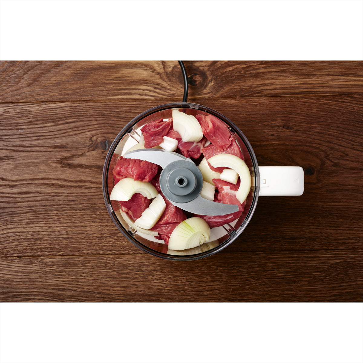 Solis Multi Chopper Typ 8330 – 1 l, 200 W, 5 Klingen, spülmaschinenfest – weiss