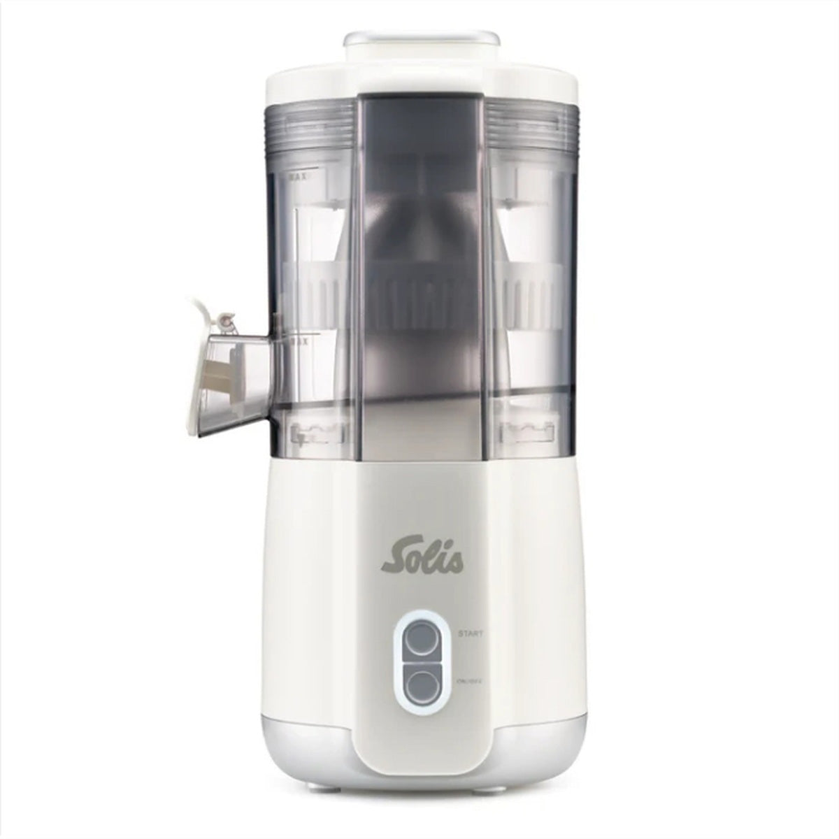 Solis Entsafter Multi JuicerMatic Typ 8455 – 0,3 l Saftbehälter, 100 W, spülmaschinenfest – weiss
