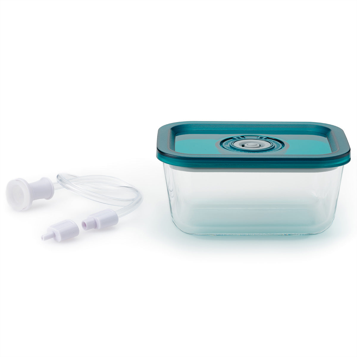 Solis Vakuumiercontainer – 700 ml, Borosilikatglas, Grün/Transparent, für Vakuumiergeräte