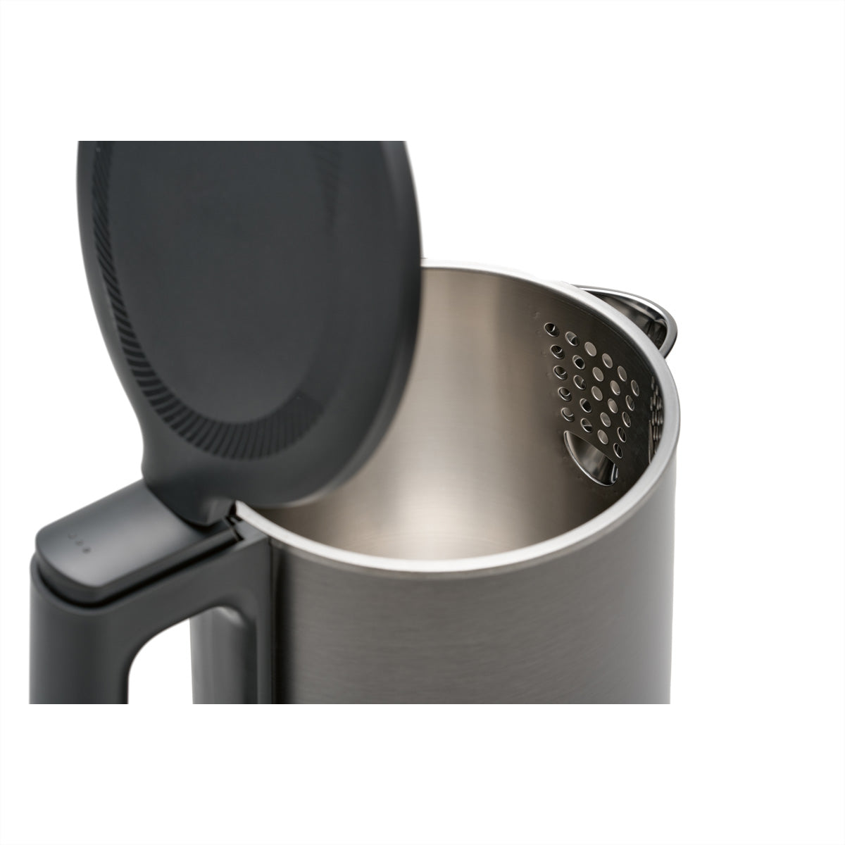 Solis Eco Boil Wasserkocher Typ 5520 – 1,7 l, Edelstahl, 1800 W, Grau, 360°-Sockel