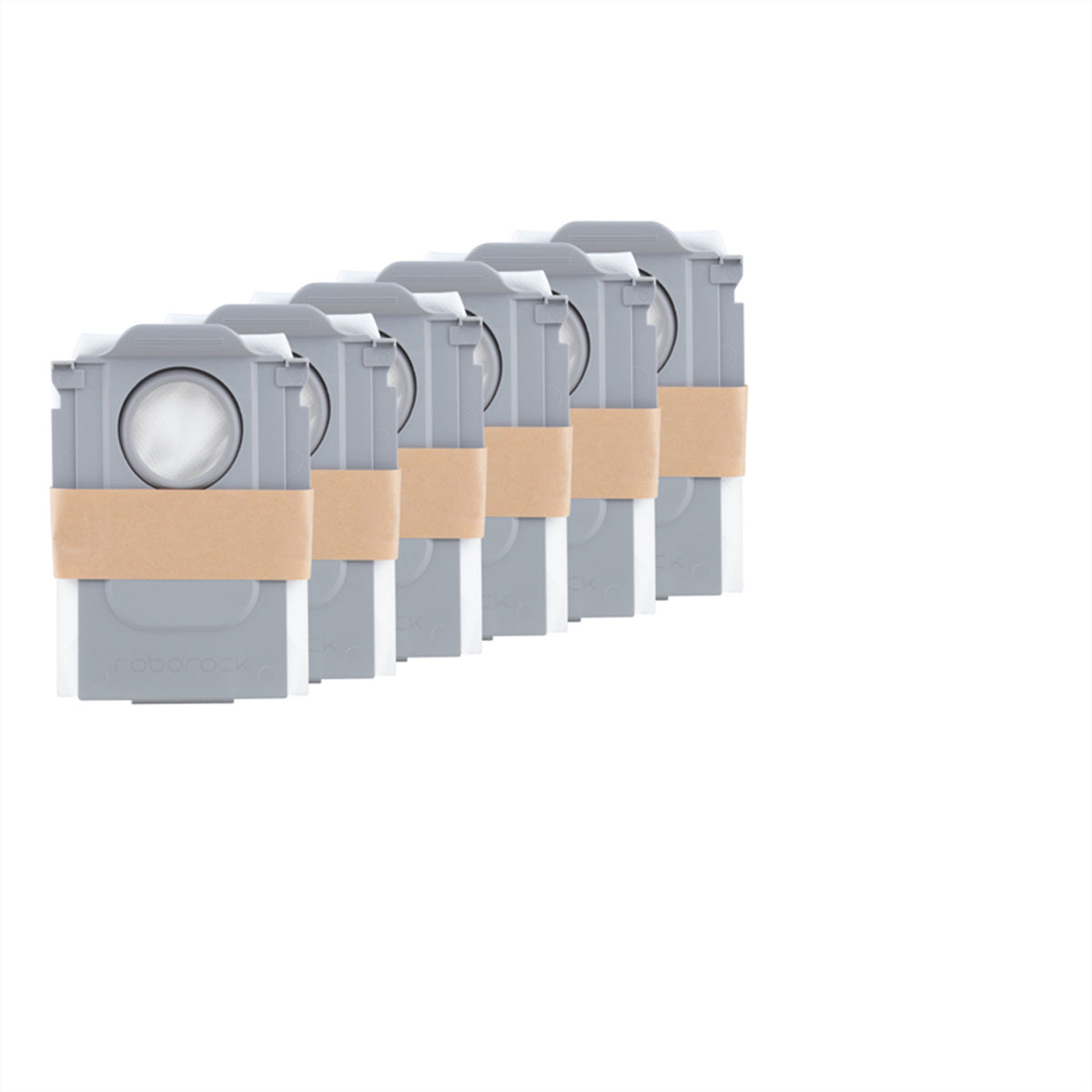 Roborock Staubsaugerbeutel – für S8 MaxV Ultra/S8 Max Ultra/Qrevo – 6 Stk. – Grau